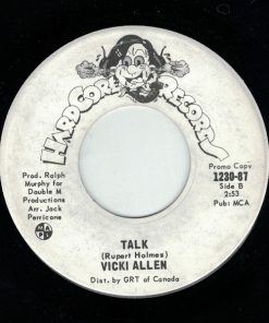 Alternative view of Vicki Allen - The Song's All Done / Talk (7", Single, Promo) (Very Good Plus (VG+))