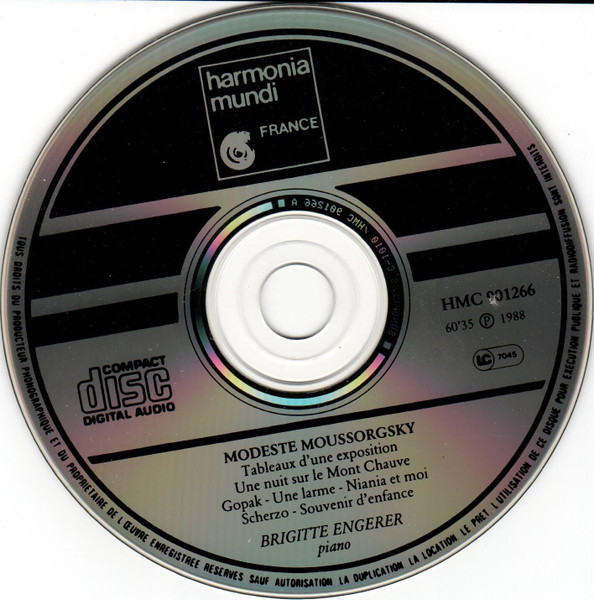 Modest Mussorgsky, Brigitte Engerer - Tableaux D'Une Exposition (CD, Album) (Near Mint (NM or M-)) - Image 3