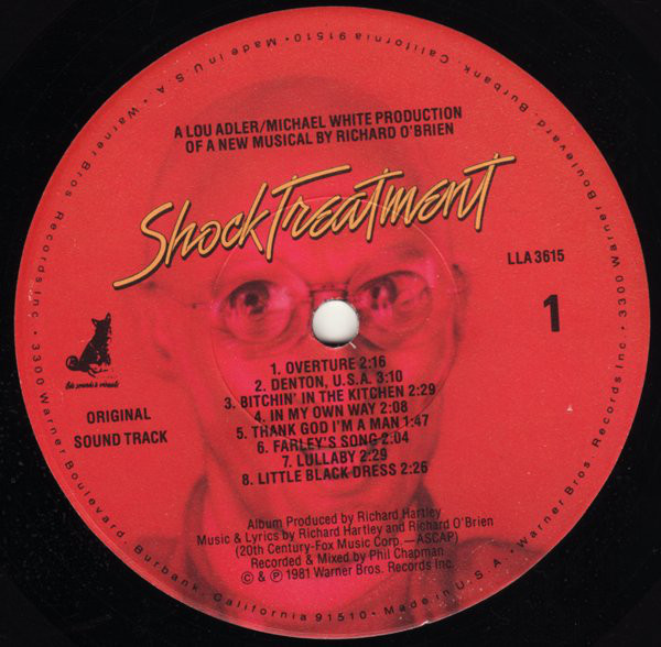Richard O'Brien, Richard Hartley - Shock Treatment Original Sound Track (LP, Album) (Mint (M)) - Image 3