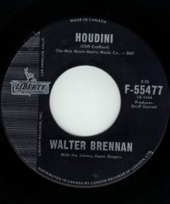 Walter Brennan - Houdini / The Old Kelly Place (7", Single) (Good Plus (G+))