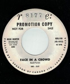 Dean Martin - Face In A Crowd (7", Single, Promo) (Good Plus (G+))