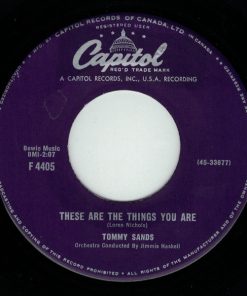 Tommy Sands - These Are The Things You Are / The Old Oaken Bucket (7", Single) (Very Good (VG))