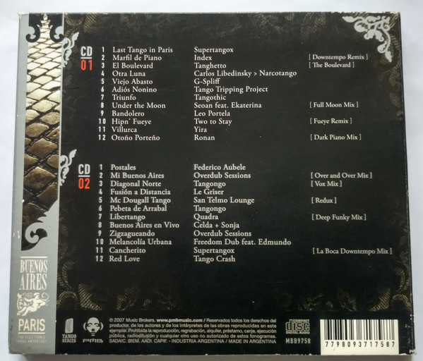 Various - Buenos Aires Paris - The Electronic Tango Anthology (2xCD, Comp) (Near Mint (NM or M-)) - Image 2
