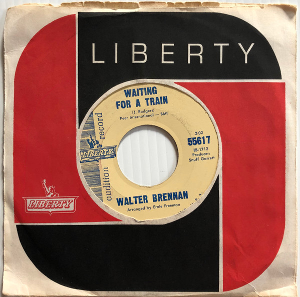 Walter Brennan - Waiting For A Train (7", Promo, Mon) (Very Good (VG)) - Image 3