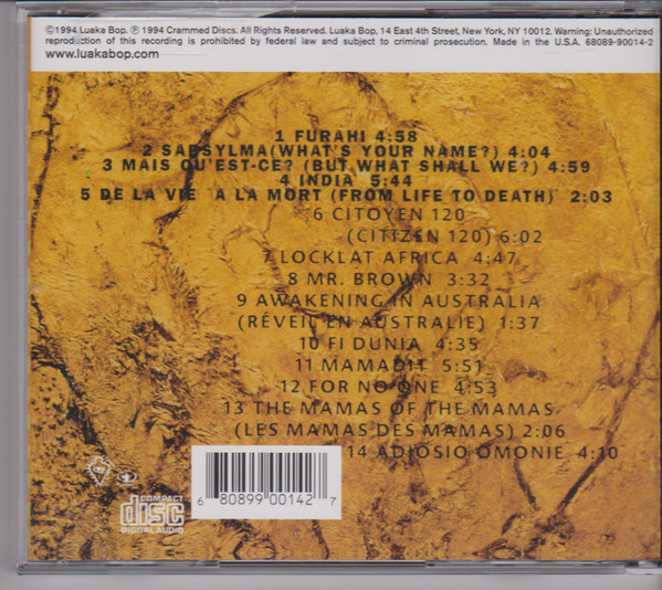 Zap Mama - Sabsylma (CD, Album) (Near Mint (NM or M-)) - Image 3