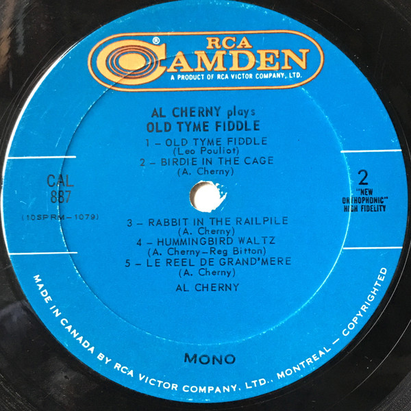Al Cherny - Plays Old Tyme Fiddle (LP, Album, Mono) (Mint (M)) - Image 4