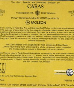 Alternative view of Various - The Juno Awards Collection 1990 (CD, Comp, Promo) (Near Mint (NM or M-))