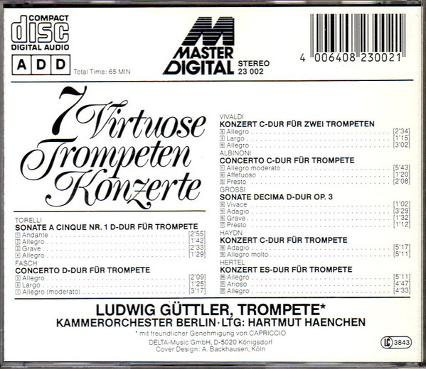 Ludwig Güttler - 7 Virtuose Trompeten Konzerte (CD, Comp) (Near Mint (NM or M-)) - Image 2