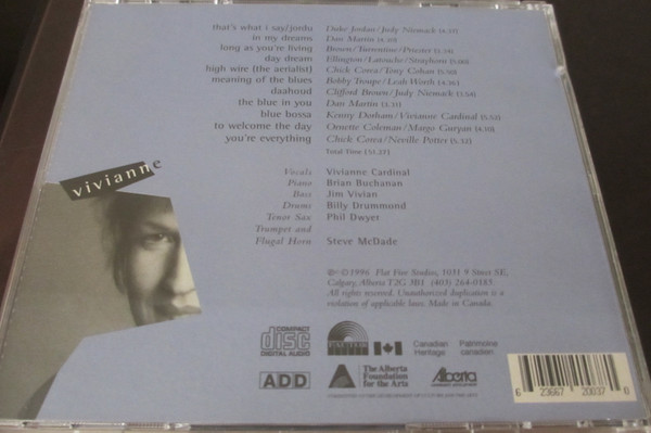 Vivianne Cardinal (2) - The Blue In You (CD, Album) (Near Mint (NM or M-)) - Image 3