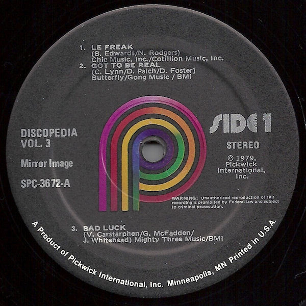 Mirror Image (4) - Discopedia Vol.3 (LP, Album, P/Mixed) (Mint (M)) - Image 3