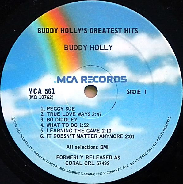 Buddy Holly - Buddy Holly's Greatest Hits (LP, Comp, RE) (Mint (M)) - Image 3