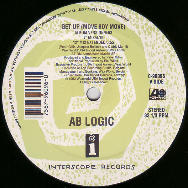 AB Logic - Get Up (Move Boy Move) (12") (Mint (M)) - Image 2