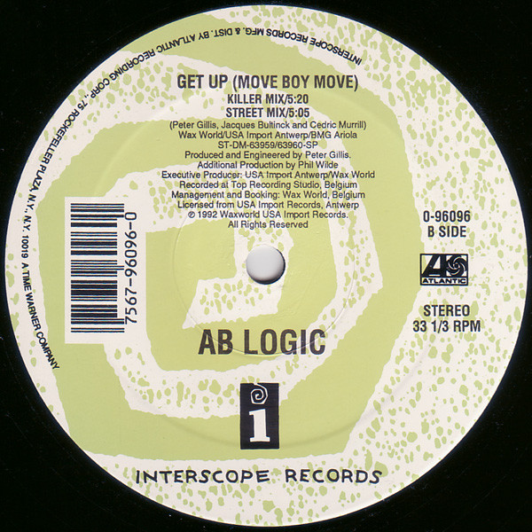 AB Logic - Get Up (Move Boy Move) (12") (Mint (M)) - Image 3