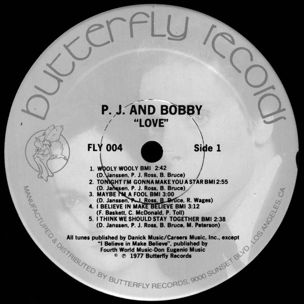 P.J. And Bobby - Love (LP, Album) (Mint (M)) - Image 4