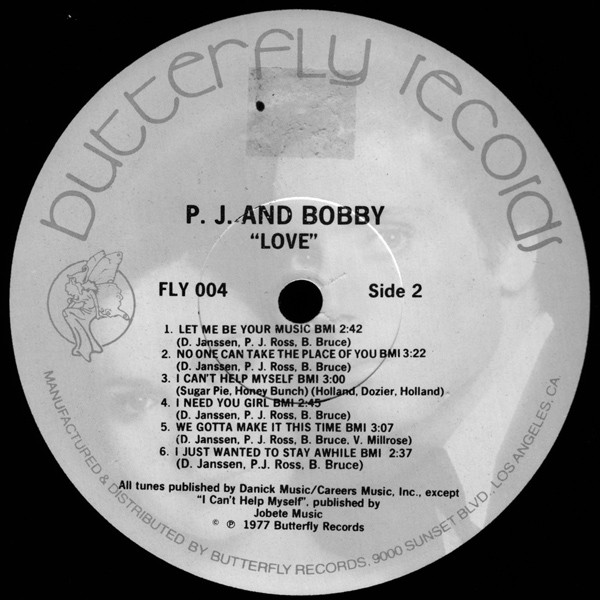 P.J. And Bobby - Love (LP, Album) (Mint (M)) - Image 5
