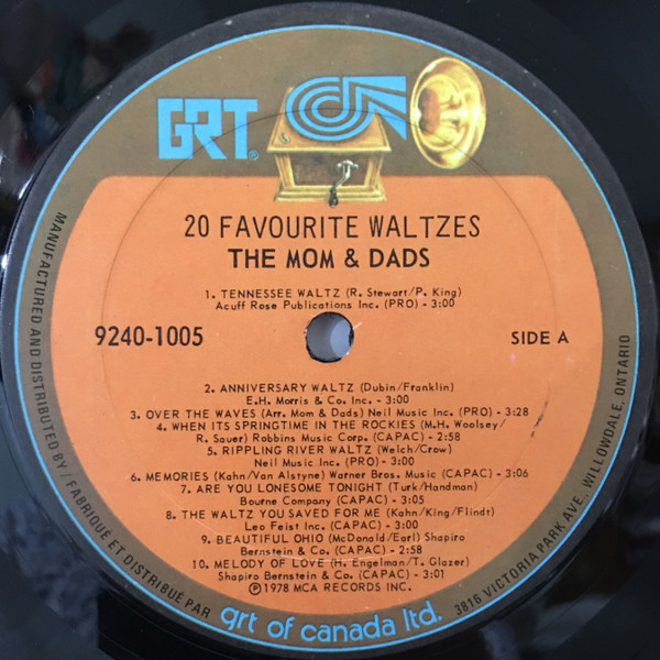 The Mom And Dads - 20 Favorite Waltzes (LP, Comp) (Mint (M)) - Image 3
