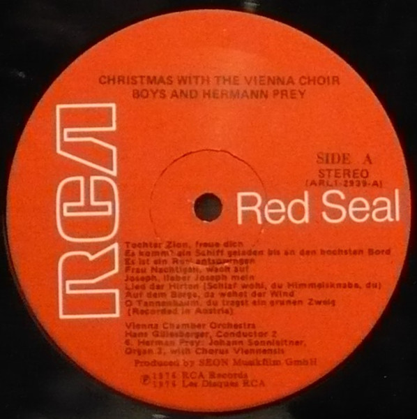 Die Wiener Sängerknaben With Hermann Prey / Die Wiener Sängerknaben, Hans Gillesberger - Christmas With The Vienna Choir Boys And Hermann Prey (LP) (Mint (M)) - Image 3