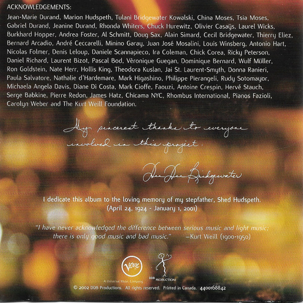 Dee Dee Bridgewater - This Is New (CD, Album) (Near Mint (NM or M-)) - Image 2
