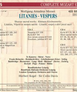 Alternative view of Wolfgang Amadeus Mozart - Litanies, Vespers etc. (5xCD, Comp + Box, Sli) (Near Mint (NM or M-))