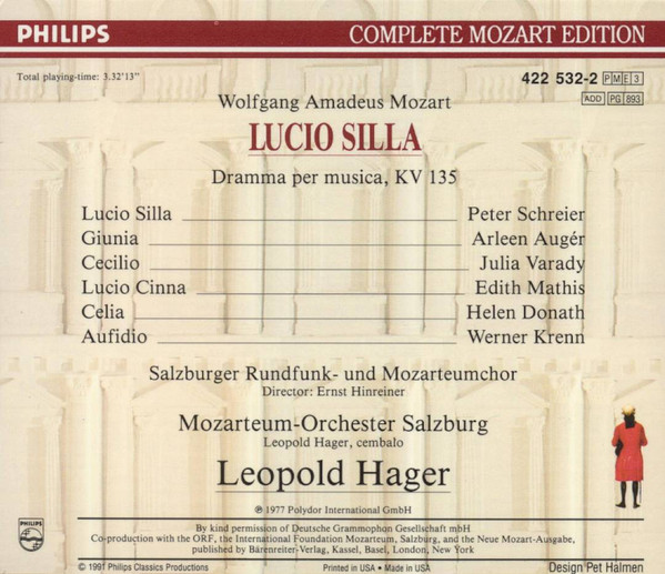 Wolfgang Amadeus Mozart - Lucio Silla (3xCD, Album, RE, Sli + Box) (Near Mint (NM or M-)) - Image 2
