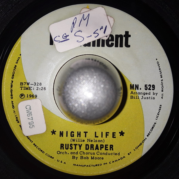 Rusty Draper - That's Why I Love You Like I Do / Night Life (7", Single) (Very Good Plus (VG+)) - Image 2