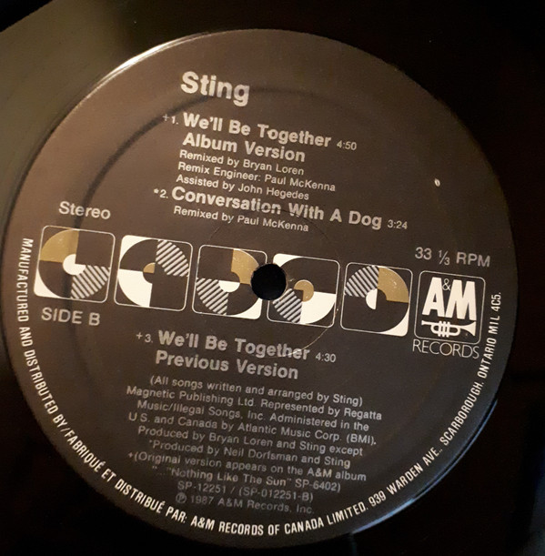 Sting - We'll Be Together (12") (Mint (M)) - Image 2