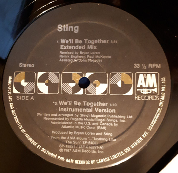 Sting - We'll Be Together (12") (Mint (M)) - Image 3