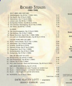 Alternative view of Richard Strauss - Felicity Lott, Graham Johnson (2) - Songs (CD) (Near Mint (NM or M-))