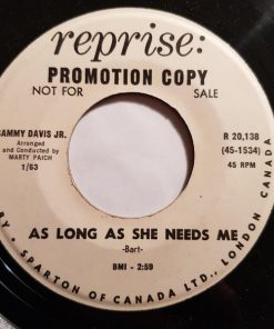 Sammy Davis Jr. - As Long As She Needs Me (7", Promo) (Very Good Plus (VG+))