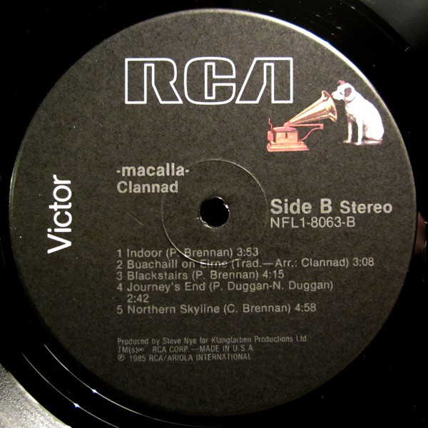 Clannad - Macalla (LP, Album) (Mint (M)) - Image 4