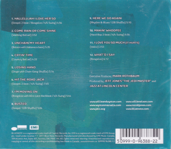 Willie Nelson & Wynton Marsalis Featuring Norah Jones - Here We Go Again: Celebrating The Genius Of Ray Charles (CD, Album) (Mint (M)) - Image 2
