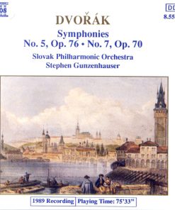 Antonín Dvořák, Slovak Philharmonic Orchestra, Stephen Gunzenhauser - Symphonies No.5, Op. 76 • No. 7, Op. 70 (CD, Album) (Near Mint (NM or M-))