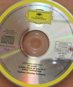 Ottorino Respighi • Orpheus Chamber Orchestra - Ancient Airs And Dances I & III • Three Botticelli Pictures • The Birds (CD, Album, Club) (Near Mint (NM or M-)) - Image 3