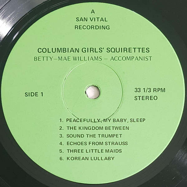 Columbian Girls' Choir / Columbian Girls' Squirettes - Untitled (LP) (Mint (M)) - Image 3