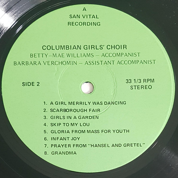 Columbian Girls' Choir / Columbian Girls' Squirettes - Untitled (LP) (Mint (M)) - Image 4