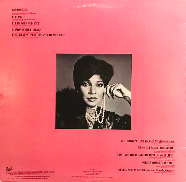 Shirley Bassey - Great Performances (LP, Comp) (Mint (M)) - Image 2