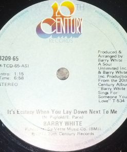 Barry White - It's Ecstasy When You Lay Down Next To Me / I Never Thought I'd Fall In Love With You (12") (Mint (M))