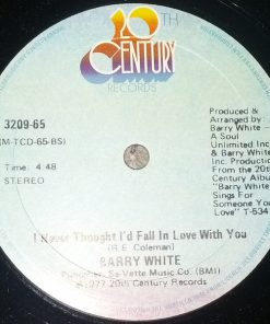 Alternative view of Barry White - It's Ecstasy When You Lay Down Next To Me / I Never Thought I'd Fall In Love With You (12") (Mint (M))