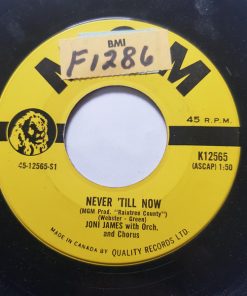 Joni James - Never Till Now (7", Single) (Very Good Plus (VG+))