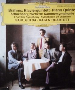 Johannes Brahms, Arnold Schoenberg / Anton Webern, Paul Gulda, Hagen Quartett - Klavierquintett • Piano Quintet - Kammersymphonie = Chamber Symphony = Symphonie De Chambre (CD) (Near Mint (NM or M-))