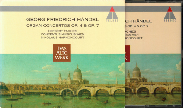 Georg Friedrich Händel – Herbert Tachezi, Concentus Musicus Wien, Nikolaus Harnoncourt - Organ Concertos Op. 4 & Op. 7 (2xCD, Album, RE) (Near Mint (NM or M-)) - Image 4