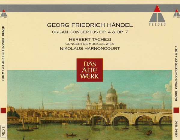 Georg Friedrich Händel – Herbert Tachezi, Concentus Musicus Wien, Nikolaus Harnoncourt - Organ Concertos Op. 4 & Op. 7 (2xCD, Album, RE) (Near Mint (NM or M-)) - Image 5