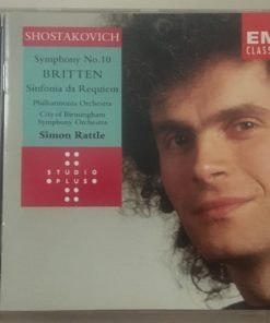 Dmitri Shostakovich / Benjamin Britten, Philharmonia Orchestra, City Of Birmingham Symphony Orchestra, Sir Simon Rattle - Symphony No. 10 / Sinfonia Da Requeim (CD, Album) (Near Mint (NM or M-))