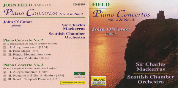 John Field (2) - John O'Conor, Sir Charles Mackerras, Scottish Chamber Orchestra - Piano Concertos No. 2 & No. 3 (CD, Album) (Near Mint (NM or M-)) - Image 3