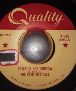 The Como Brothers - Lovesick And Sorrow (7", Single) (Very Good Plus (VG+))