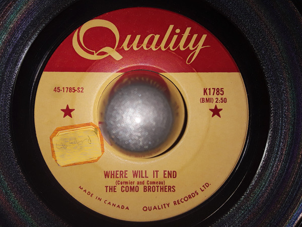 The Como Brothers - Lovesick And Sorrow (7", Single) (Very Good Plus (VG+)) - Image 2