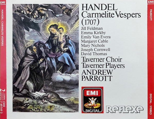 Georg Friedrich Händel, Taverner Choir, Taverner Players, Andrew Parrott - Carmelite Vespers (1707) (2xCD) (Near Mint (NM or M-))
