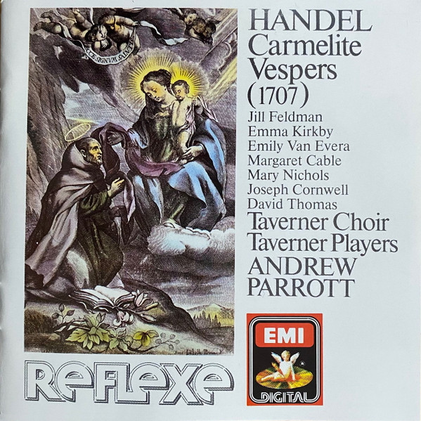 Georg Friedrich Händel, Taverner Choir, Taverner Players, Andrew Parrott - Carmelite Vespers (1707) (2xCD) (Near Mint (NM or M-)) - Image 3
