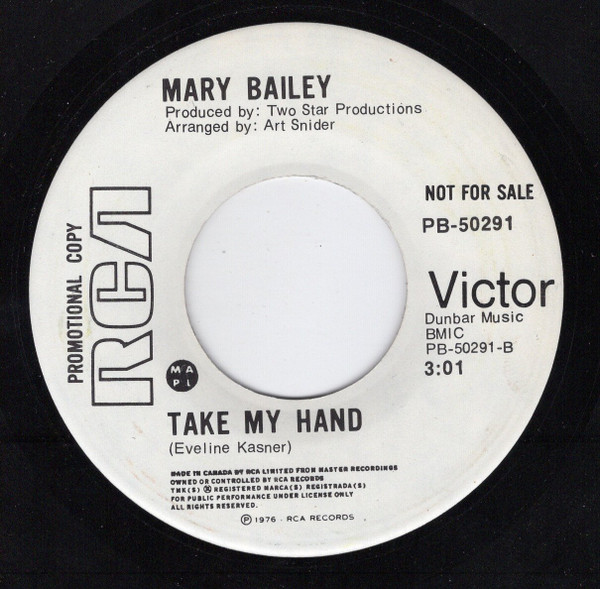 Mary Bailey (2) - Easy Feeling (Lovin' You) (7", Single, Promo) (Near Mint (NM or M-)) - Image 2