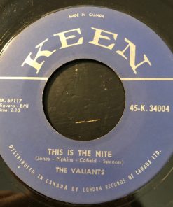 The Valiants - This Is The Nite (7", Single, Mono) (Very Good (VG))